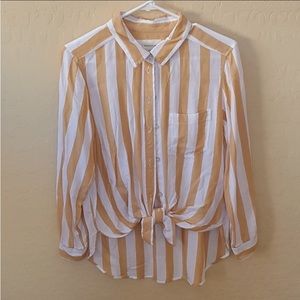 American eagle over sized long sleeve button down